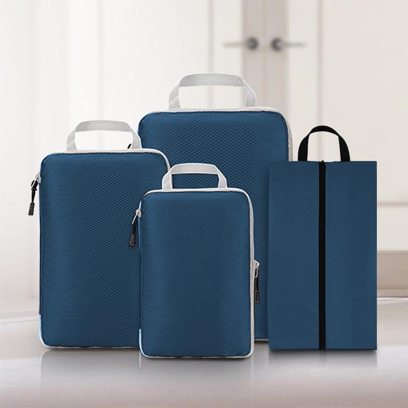 3/4 шт. Нижнее белье Бюстгальтер Носки Отделка Упаковка Багаж Одежда Органайзер Компрессионная Дорожная Сумка Для Хранения, С Сумкой Для Обуви