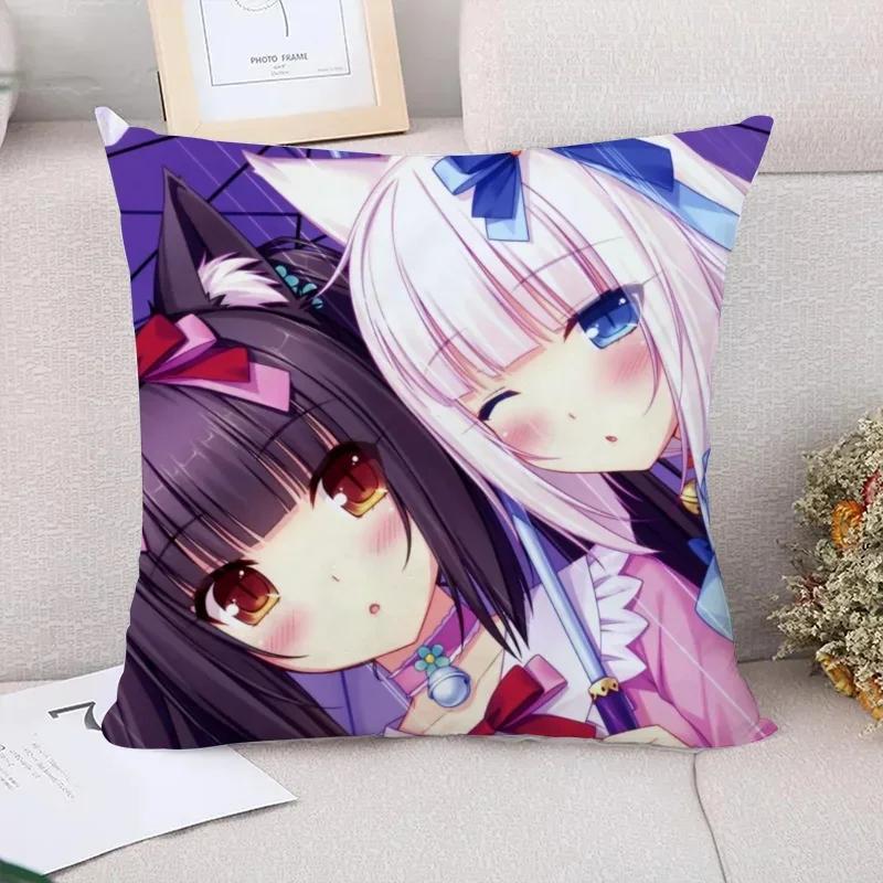Наволочка NekoPara Наволочки для подушек x Наволочки для подушек для кровати Наволочки для подушек Пилов Кейс Украшение для автомобиля Наволочка