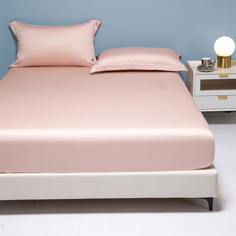 Простыня на резинке Tencel Four Seasons: Дышащий, Охлаждающий Наматрасник Телесного Цвета для Односпальных/Двуспальных Кроватей.