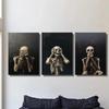 Креативный холст с изображением черепа для украшения стены дома