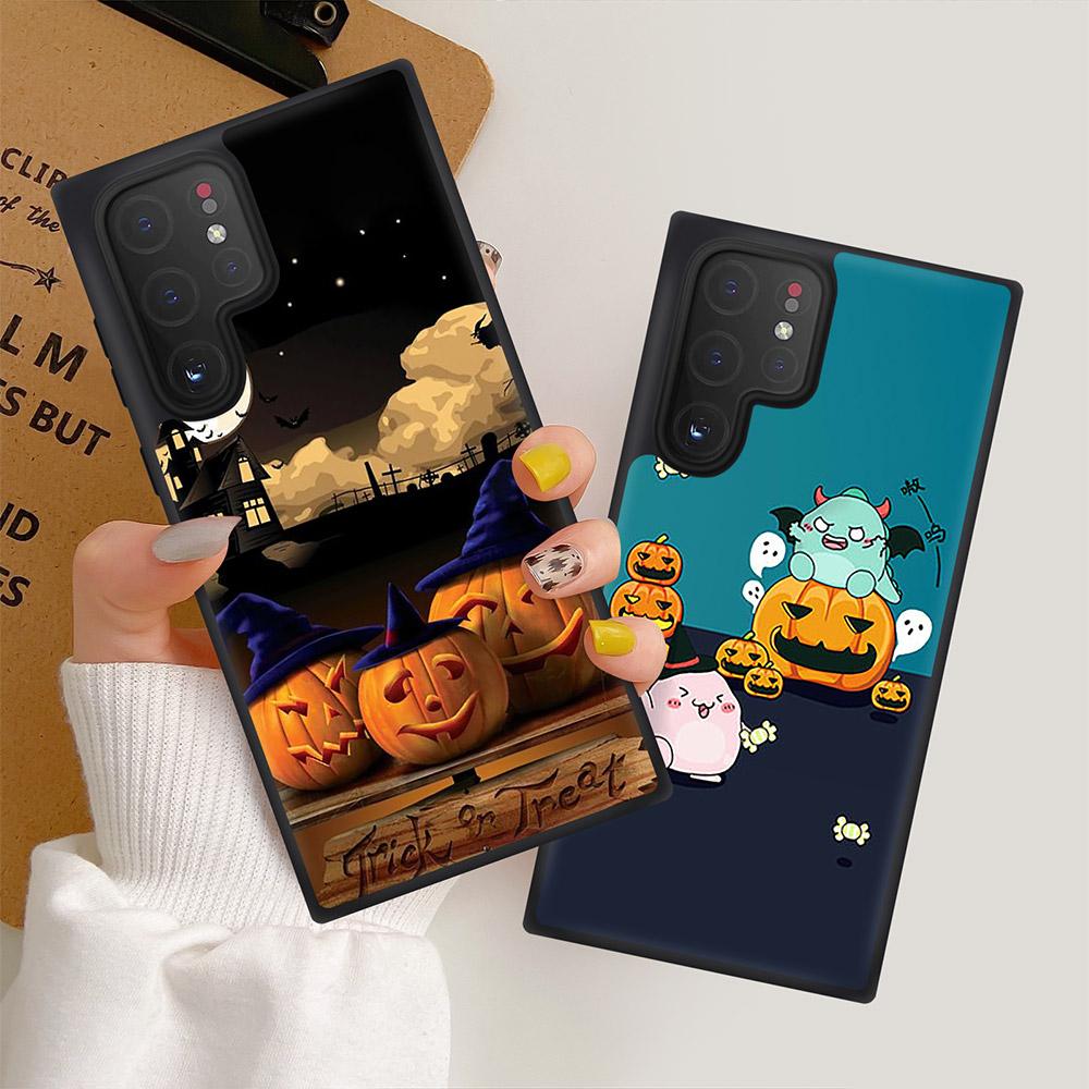 Чехол для телефона на Хэллоуин для Samsung Galaxy S10 S20 S21 S22 Fe Plus Ultra Note 10 Lite A10 A20 A30 A52 A71 A72, чехлы с тыквой