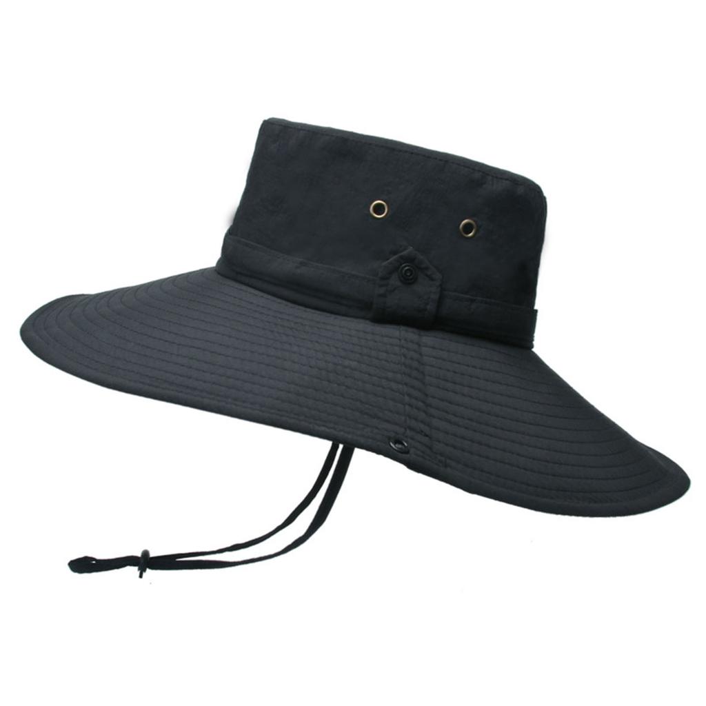 Solid Colour Shade Sun Hat Fisherman's Hat Sun Hat Men's Summer Hiking Sun Hat