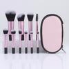 Mini 10-Piece Portable Makeup Brush Set: Eyeshadow & Powder Tools