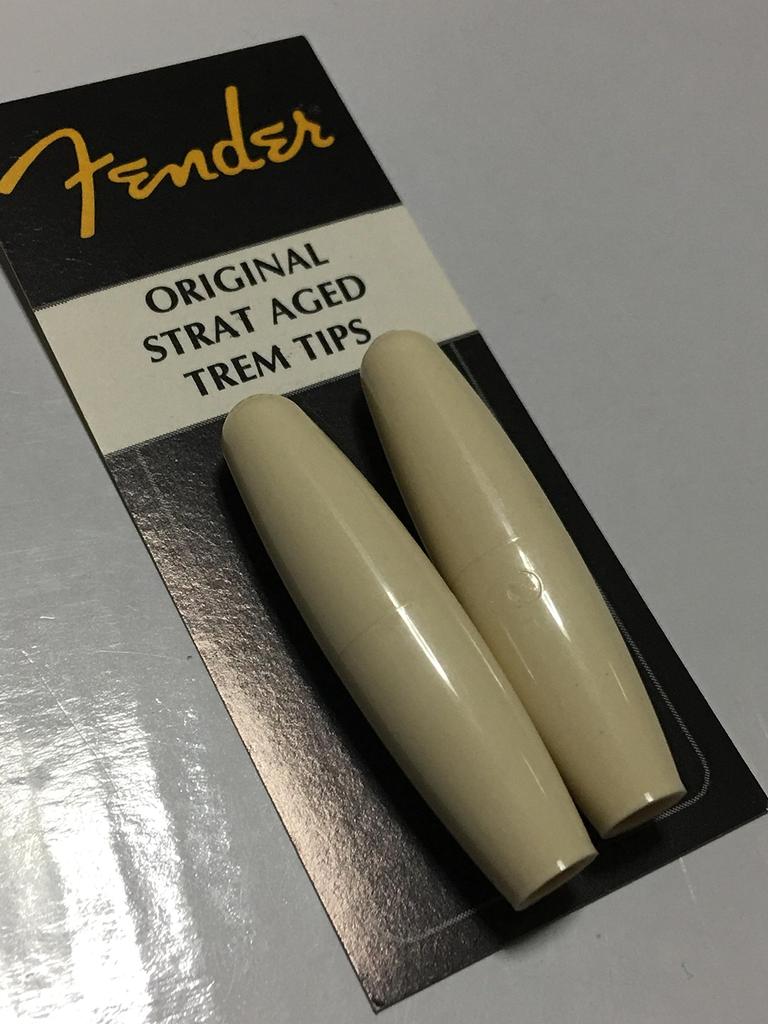 Fender Stratocaster Tremolo Arm Tips Aged White 2-piece Set
