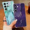 Чехол для телефона с узором под песчаник и мрамор для Samsung Galaxy S26 S25 S24 S23 Ultra S22 Plus S21 S24 S25 FE Прозрачный Ударопрочный Мягкий Чехол