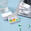 Compact Travel Pill Organizer: 3-Compartment, 7-Day Tablet & Capsule Dispenser Box