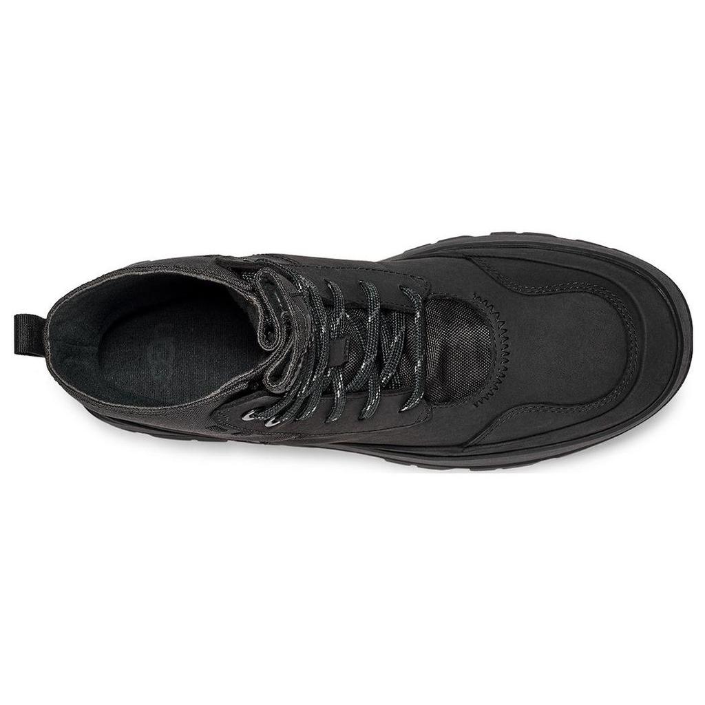 UGG Кожаные повседневные универсальные сапоги до середины голени женские сапоги черные 1143833-BLK