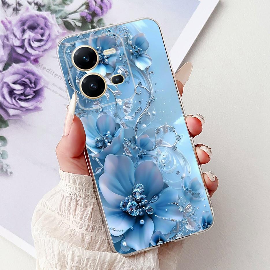 Чехол для Vivo V25 5G Чехол Vivo V25e V2201 Милый Кот Король Лев Расписной Чехол Мягкий Силиконовый Чехол для Телефона Для Vivo V25e V 25 VivoV25 Fundas
