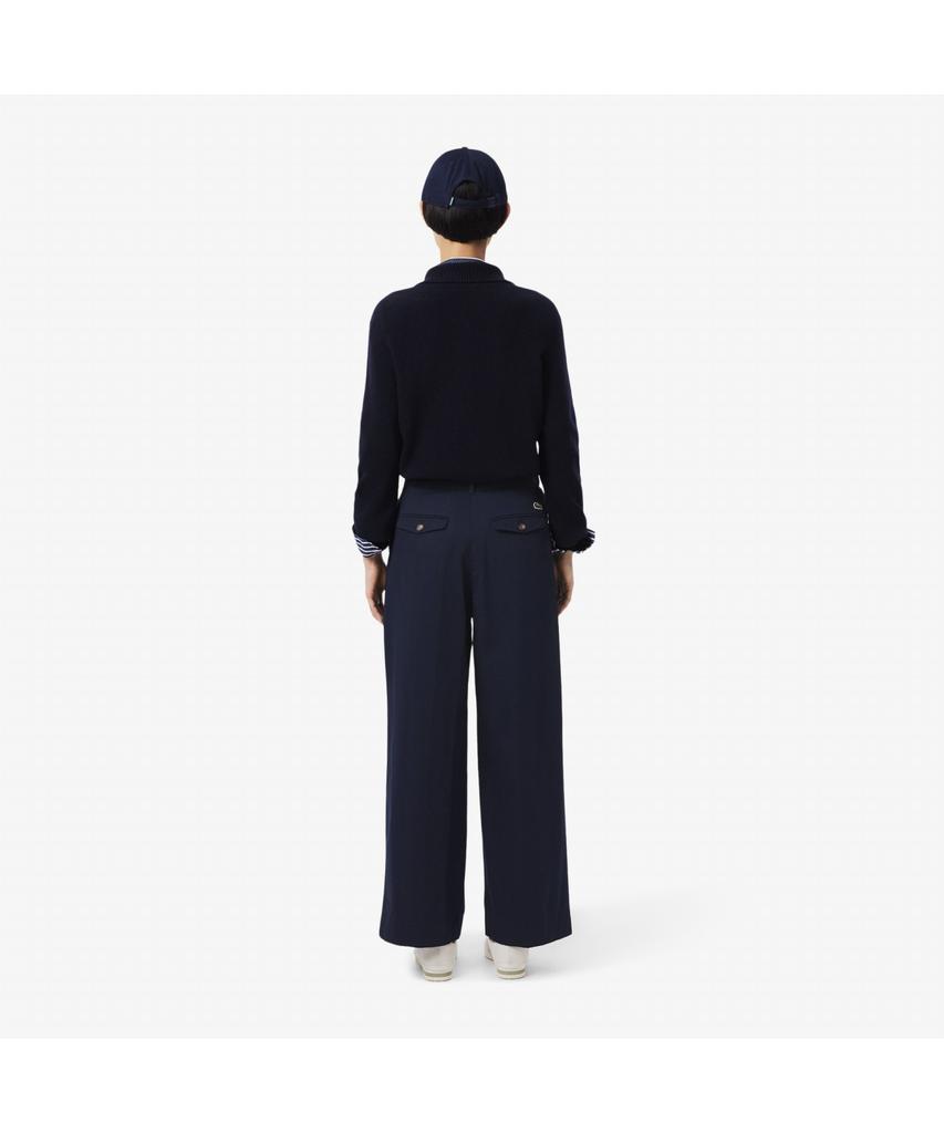LACOSTE Женские Широкие Хлопковые Брюки Чинос со Стрелками Hf2445-55N 166