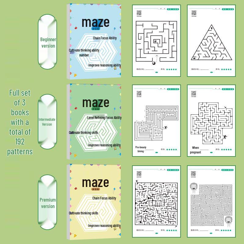 Книга-головоломка «Лабиринт» для учеников начальной школы: Развивайте навыки мышления и внимания