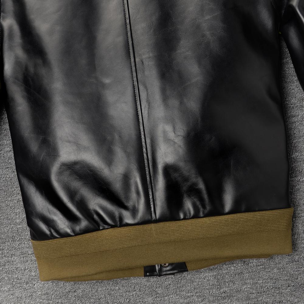 MA1 Летный Костюм Куртка из Коровьей Кожи Настоящая Кожаная Куртка Для Мужчин Бомбер Весна Осень