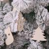 Pendant Decorations DIY Craft Christmas Decor Wood Hanging Tree Ornaments Snowman Snowflake Elk