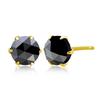 Earrings K18 Black Diamond Total 1ct 6 Prongs Gold [Lara Christie] Le56-0017-yg
