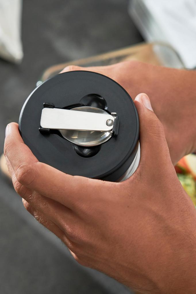 Zwilling Henckels ZWILLING Банка 700 мл Суп Обед Бенто Нержавеющая сталь Сохраняет еду горячей и холодной Японский ZWILLING THERMO J.A. "Пища Черная" [Официальный]