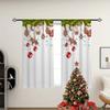 2pcs -Christmas decorations, Christmas trees, Christmas snowflakes print curtains, pole bag curtains, home decoration,