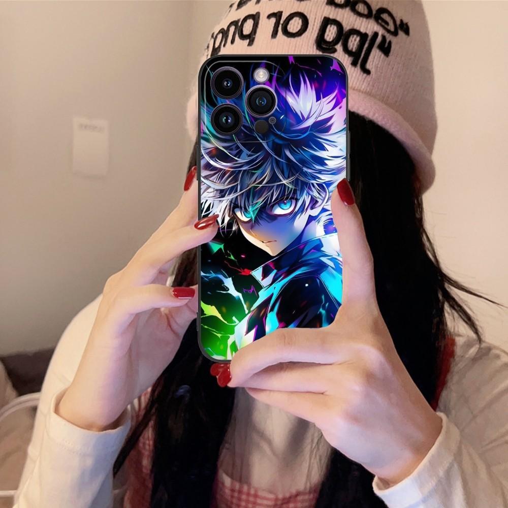 Чехол для мобильного телефона Hunter Killua для iPhone 15 14 13 12 11 X XR XS 8 7 Pro Max Plus Mini Черный Мягкий Чехол для Телефона Funda