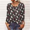 Long Sleeve Shirts For Women Halloween Pattern Print Graphic Tees Blouses Casual Plus Size Basic Tops Pullover
