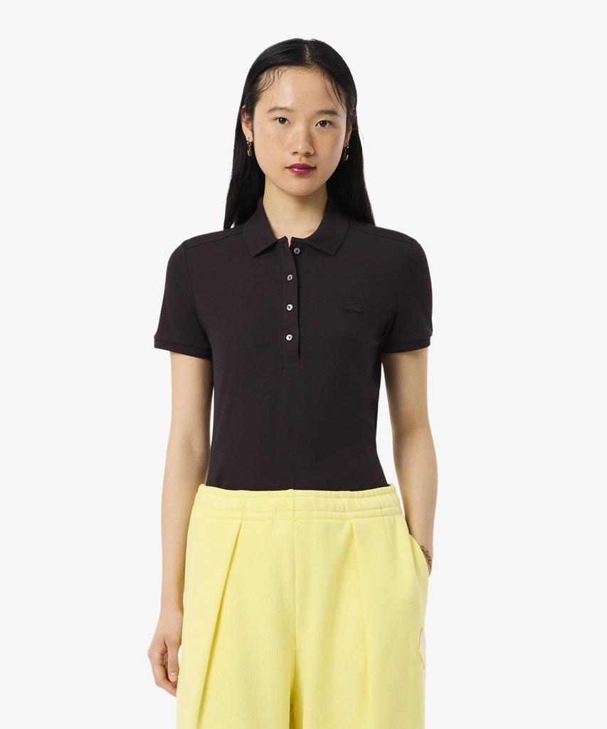 LACOSTE Женская облегающая мини-футболка-поло из пике Pf5462-56G 3La