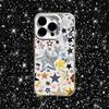 Чехол для телефона Y2k со звездами для iPhone 16, 15, 14, 13, 12, 11, Pro, XS, Max, Plus, Mini, SE, Белый, Конфетный, Матовый, Ударопрочный