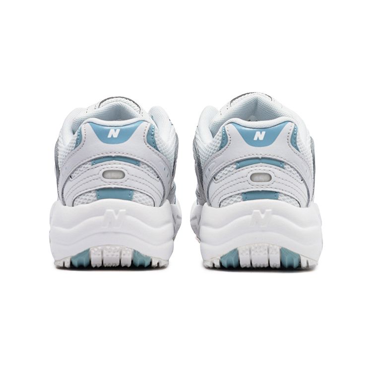 New Balance NB 452 Удобные Универсальные Кроссовки Низкие из Сетки и Синтетической Кожи на Шнуровке Женские кроссовки Белый Синий WX452WO