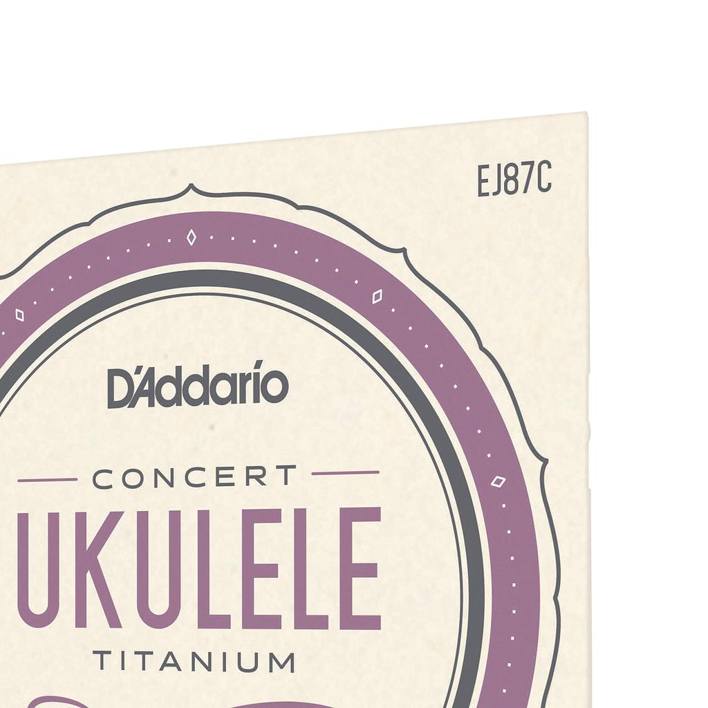 Ukulele String EJ87C Titanium Concert Concert D'Addario []