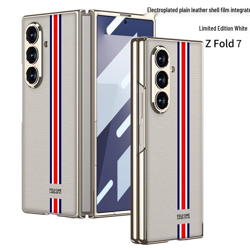 Высококачественный защитный чехол из ПУ-кожи Samsung Z Fold7 для мужчин