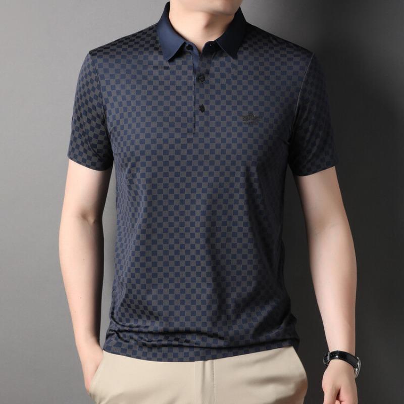 New Summer Middle-aged Men's Lapel Casual POLO Shirt