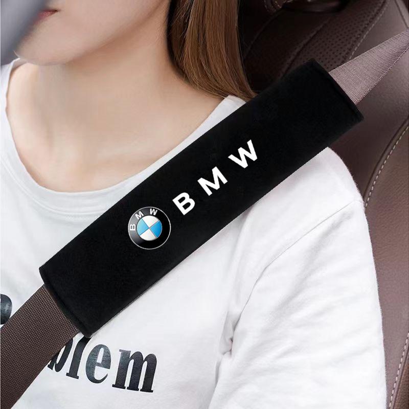 BBIU7 Car Seat Belt Shoulder Protector Cover Safety Belt Padding Pad For BMW M e46 e90 e60 f30 f10 e39 e36 g20 g30 f20 e87 Accessories