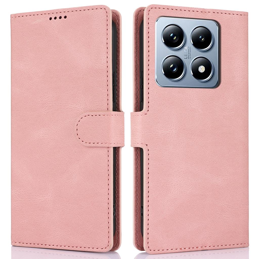 Для Xiaomi 14T Pro Чехол из ПУ кожи Чехол для телефона с кошельком Подставка Вид