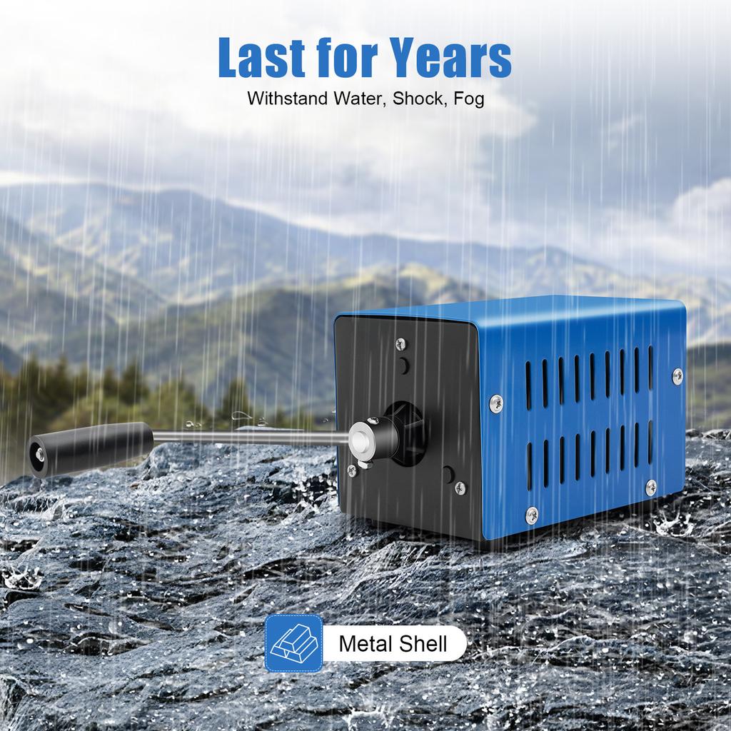 Ручной генератор 20 Вт Аварийное питание Портативное уличное зарядное устройство для телефона, ноутбука, радио, кемпинга, набор для выживания