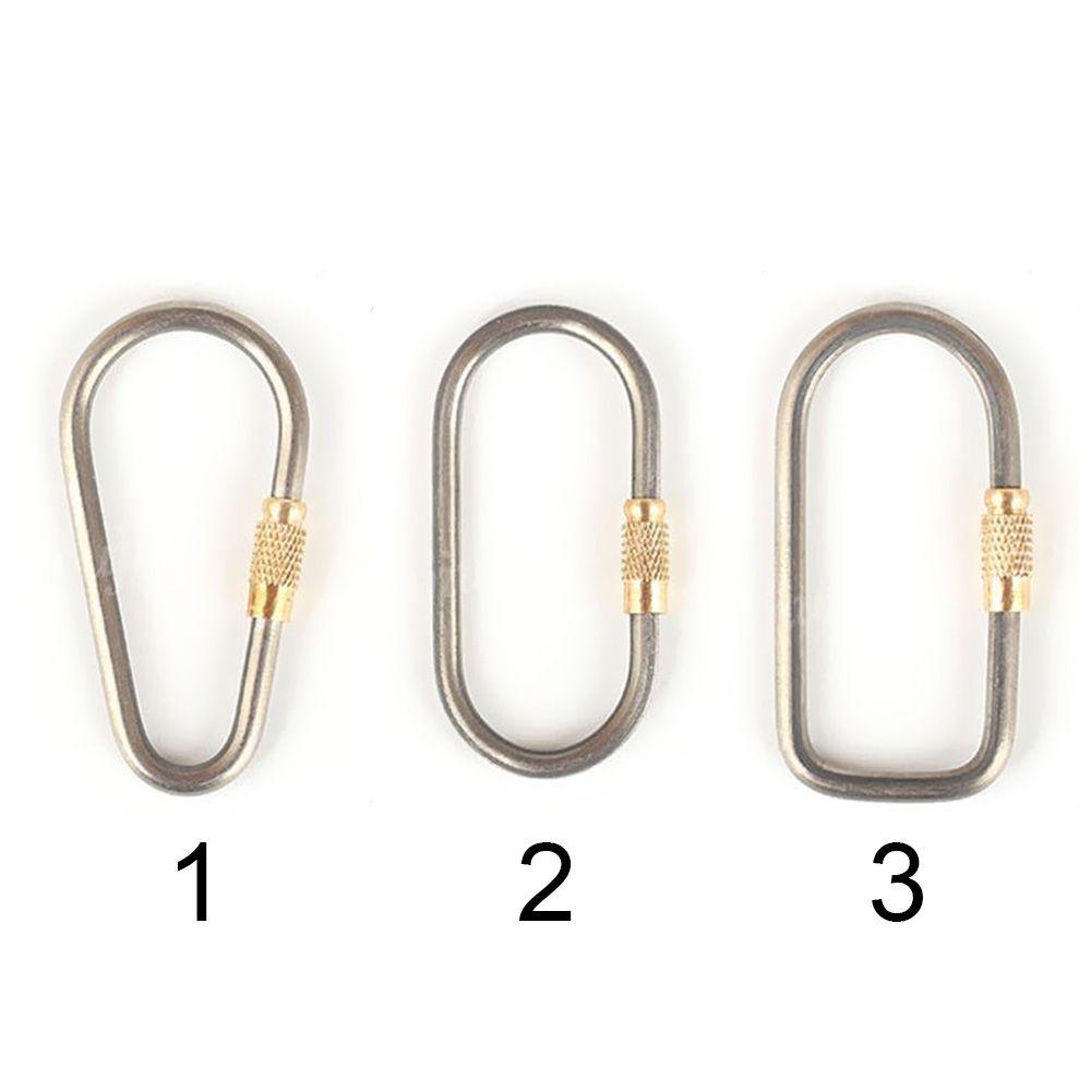Buckle Backpack Buckle Outdoor Camping Carabiner TC4 Titanium Keychain Lightweight Hanging Buckle