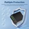 Multi-Port Charger: 2 Type-C PD + 4 USB Travel Charger, 3.1A