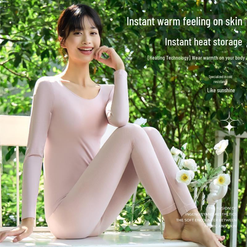 Женский бесшовный термобелье — дышащий, легкий и теплый для осени/зимы