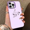 Чехол для телефона с фиолетовым фоновым рисунком для iPhone 16 15 14 13 12 11 Pro Max X XR XSMAX 8 7 Plus, матовая противоударная задняя крышка
