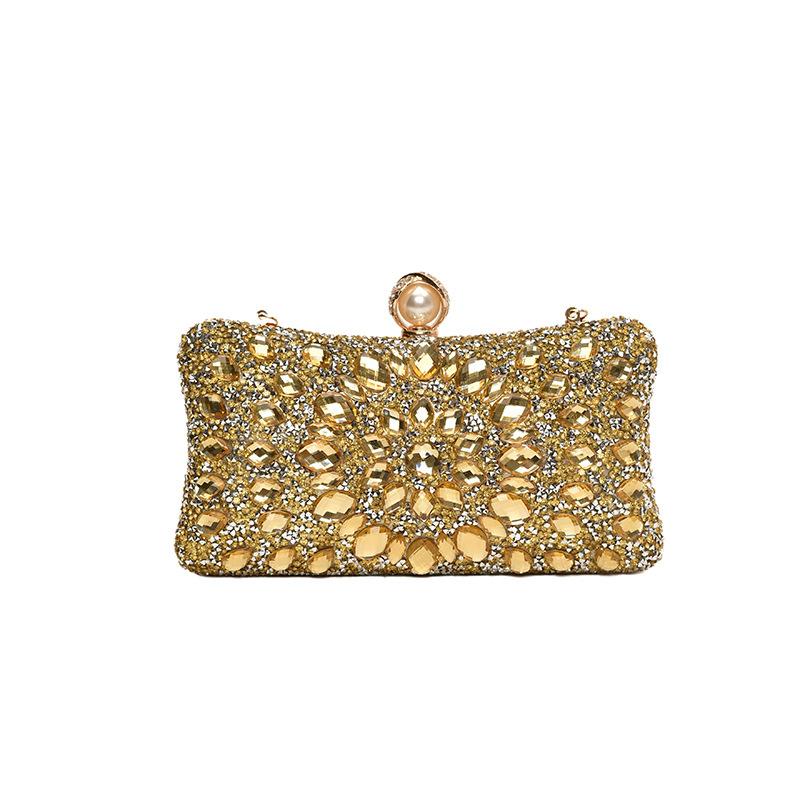 Женские сумки женские сумки 2025 новый европейский и американский модный цветные бриллианты вечерняя сумка кроссбоди цепочка сумка-коробка тренд