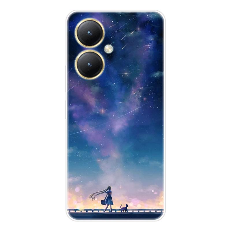 Для Vivo Y27 4G Y 27 5G чехол Мягкая силиконовая задняя крышка Чехол для телефона с рисунком из мультфильма Разнообразие