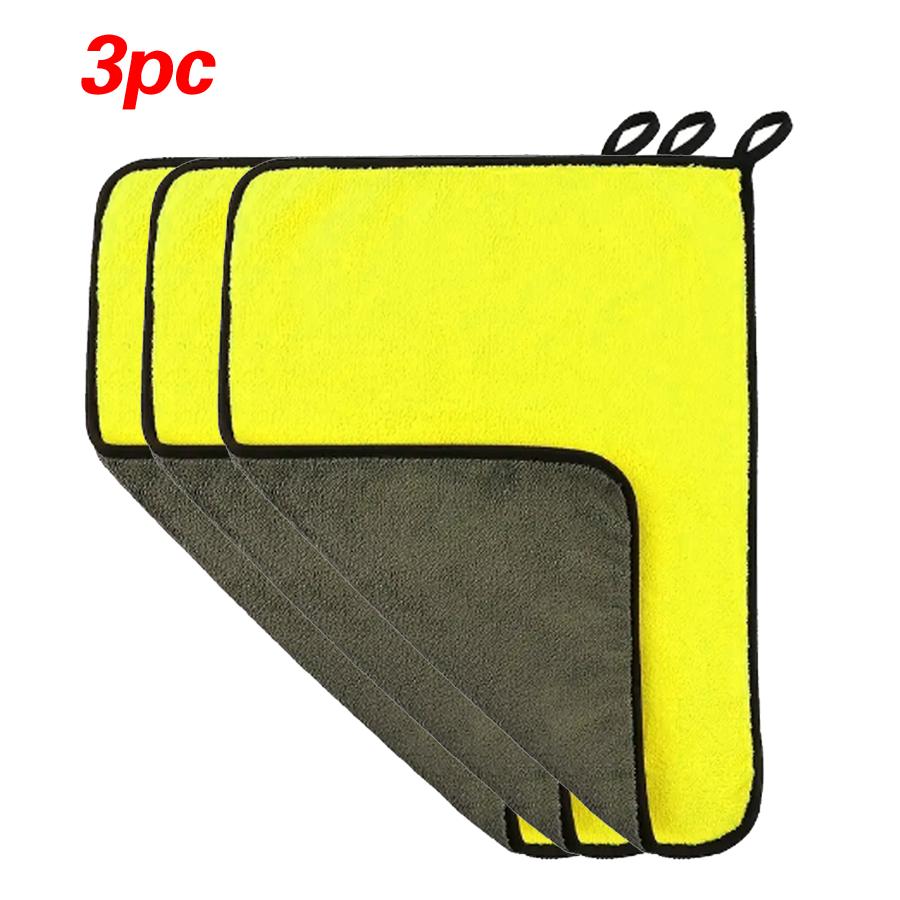 Полотенце для мойки автомобиля Утолщенное Впитывающее Двухцветное Двустороннее Коралловый Флис Полотенце для Мойки Автомобиля Чистый Дом Автомобиль Двойного Использования