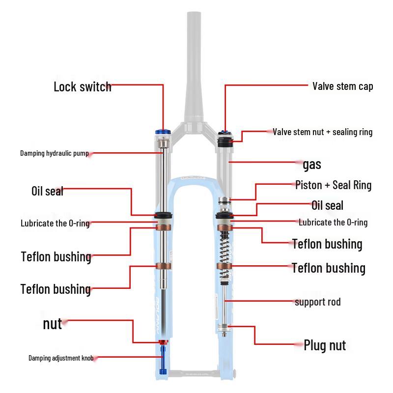 Lishi Mountain Bike Air Suspension Fork