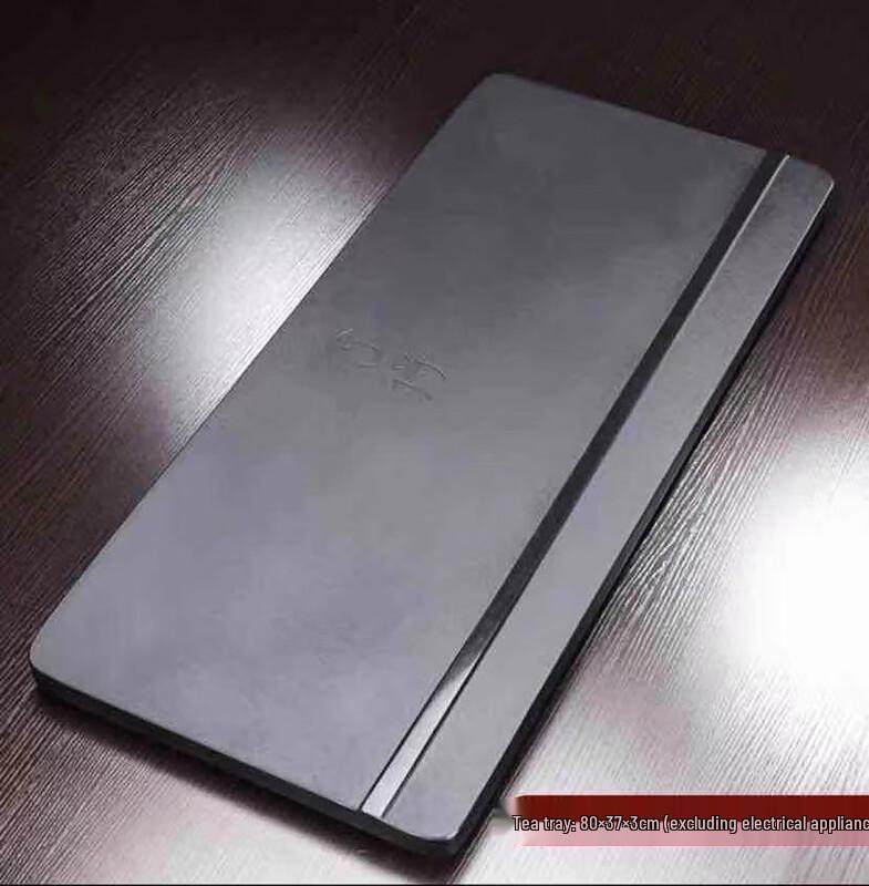 Chaxun Minimalist Wujin Stone Tea Tray & Ceramic Tea Set