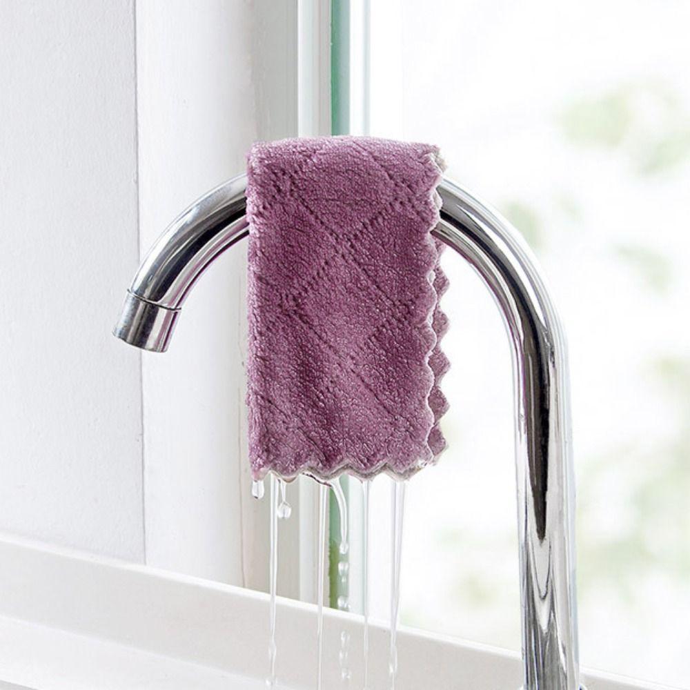 Soft Thick No Shedding Wiping Tool Microfiber Dishcloth Cleaning Cloth Cleaning Towel Dish Towel