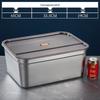 Контейнер для хранения продуктов из нержавеющей стали с крышкой