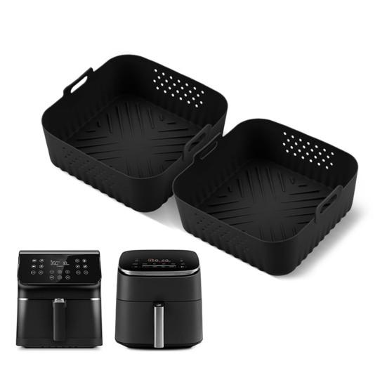 Универсальный силиконовый вкладыш для аэрофритюрницы, многоразовый антипригарный коврик для Ninja, безопасный для посудомоечной машины, аксессуар для аэрофритюрницы