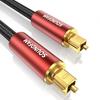 SOUNDFAM Optical Digital Cable Toslink Optical Cable Optical Digital Audio Cable SPDIF OPTICAL Square Optical Cable for Speaker 1M, [High Durability,