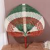 Handmade Bamboo Woven Fan Lightweight Straw Fan Vintage Rattan Fan Home Decoration