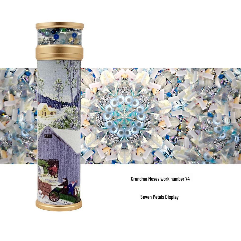 Grandma Moses Art Kaleidoscope Prism - Handmade Collectible Birthday Gift