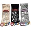 Mode Select Sports 3 Yoga Loose Elastic Cotton Outer Set Women's Five-Toe Socks, Socks, Pairs, Non-Slip, Socks, Fit, Cuffs, 100% Thread, 3-Pair