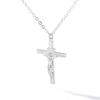 Christian Jesus Cross Necklace For Women Men Stainless Steel Chains Choker Religion Cross Pendants Jewelry Prayer Baptism Gifts
