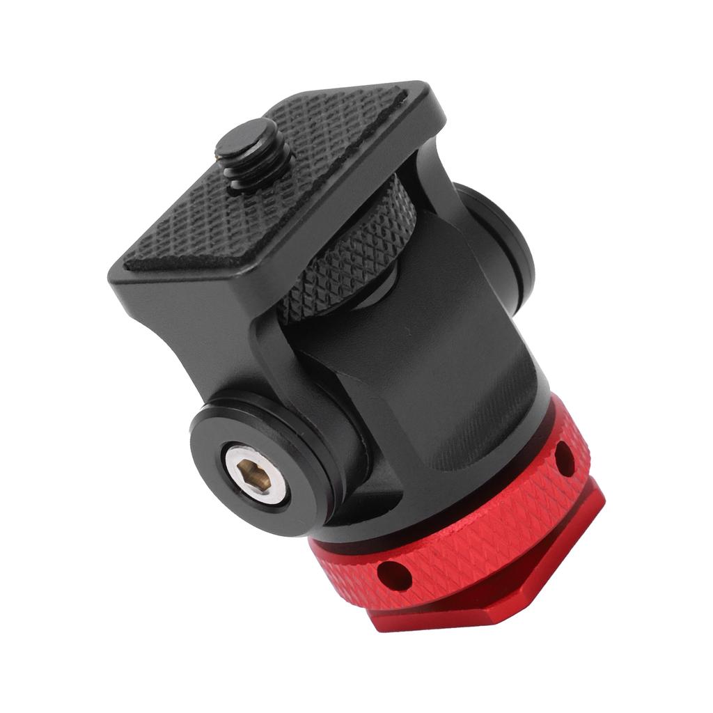 Мини Шаровая Головка Штатива из Алюминиевого Сплава Адаптер Холодного Башмака Винт 1/4 Дюйма для Зеркальной КамерыКрасный
