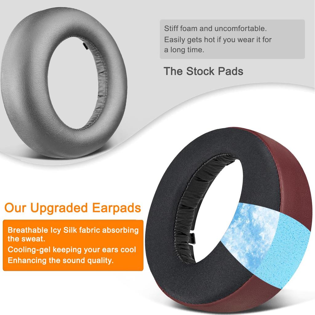 SOULWIT Охлаждающая гелевая подушка для ушей для беспроводной игровой гарнитуры Sony Gold Playstation PS4, амбушюры, модель 2018 года, сменная подушка, подушка для головы, охлаждающая