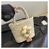 Trendy Mini Woven Tote Bag For Women Stylish Beach Vacation Accessory 2024